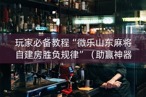 玩家必备教程“微乐山东麻将自建房胜负规律”（助赢神器购买)