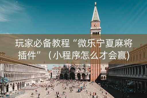 玩家必备教程“微乐宁夏麻将插件”（小程序怎么才会赢)