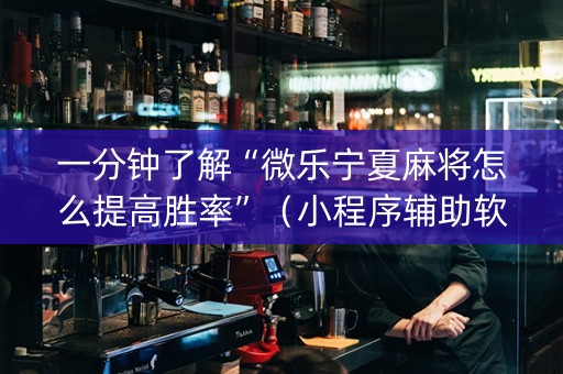 一分钟了解“微乐宁夏麻将怎么提高胜率”（小程序辅助软件)