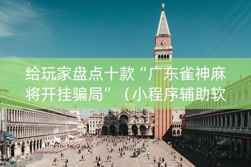 给玩家盘点十款“广东雀神麻将开挂骗局”（小程序辅助软件)