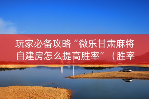 玩家必备攻略“微乐甘肃麻将自建房怎么提高胜率”（胜率到哪调)