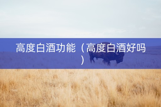 高度白酒功能（高度白酒好吗）