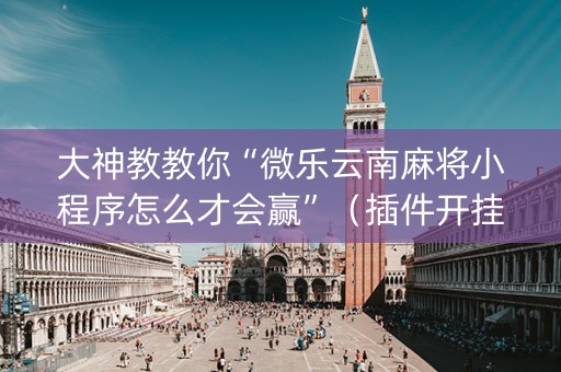 大神教教你“微乐云南麻将小程序怎么才会赢”（插件开挂免费AI)