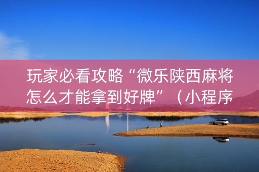玩家必看攻略“微乐陕西麻将怎么才能拿到好牌”（小程序必赢神器)