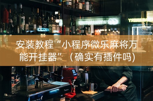 安装教程“小程序微乐麻将万能开挂器”（确实有插件吗)