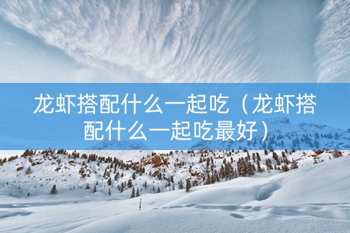 龙虾搭配什么一起吃（龙虾搭配什么一起吃最好）