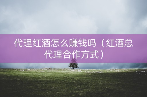 代理红酒怎么赚钱吗（红酒总代理合作方式）