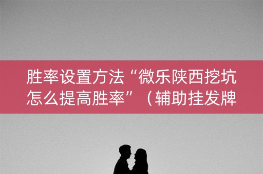 胜率设置方法“微乐陕西挖坑怎么提高胜率”（辅助挂发牌规律)