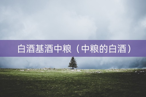 白酒基酒中粮（中粮的白酒）