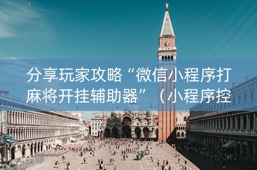 分享玩家攻略“微信小程序打麻将开挂辅助器”（小程序控牌器)
