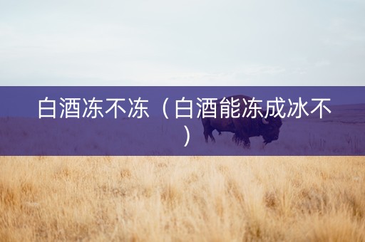 白酒冻不冻（白酒能冻成冰不）