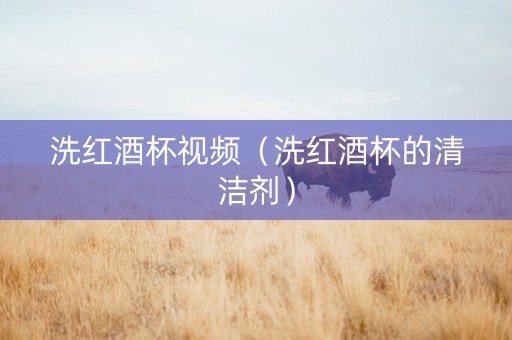 洗红酒杯视频（洗红酒杯的清洁剂）