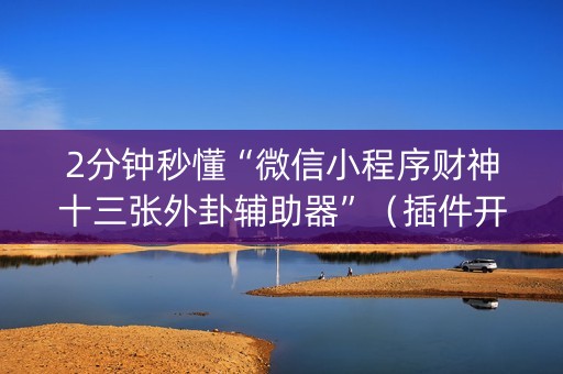 2分钟秒懂“微信小程序财神十三张外卦辅助器”（插件开挂免费AI)