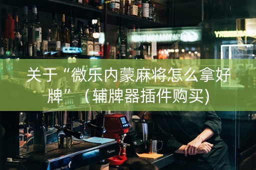 关于“微乐内蒙麻将怎么拿好牌”（辅牌器插件购买)