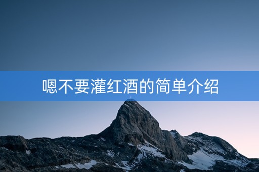 嗯不要灌红酒的简单介绍