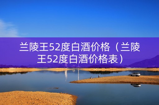 兰陵王52度白酒价格（兰陵王52度白酒价格表）