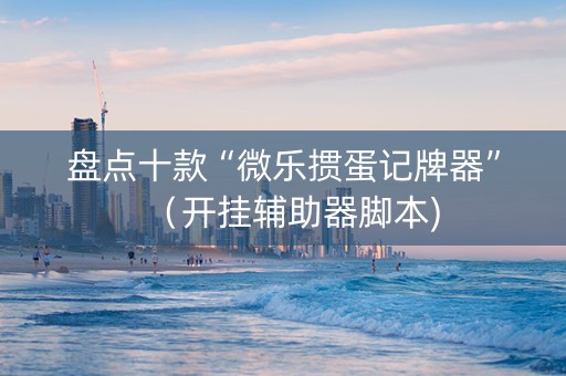 盘点十款“微乐掼蛋记牌器”（开挂辅助器脚本)
