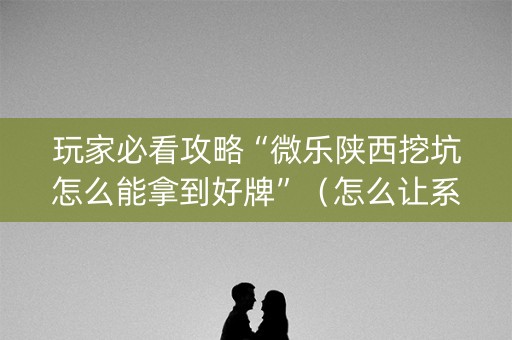 玩家必看攻略“微乐陕西挖坑怎么能拿到好牌”（怎么让系统给自己好牌)