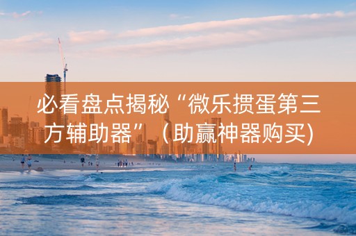 必看盘点揭秘“微乐掼蛋第三方辅助器”（助赢神器购买)