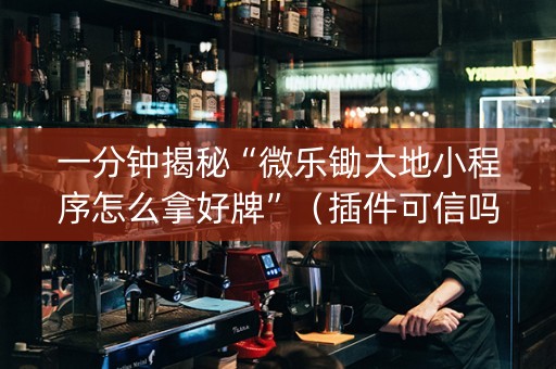 一分钟揭秘“微乐锄大地小程序怎么拿好牌”（插件可信吗)