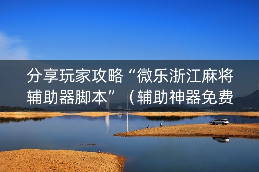 分享玩家攻略“微乐浙江麻将辅助器脚本”（辅助神器免费)