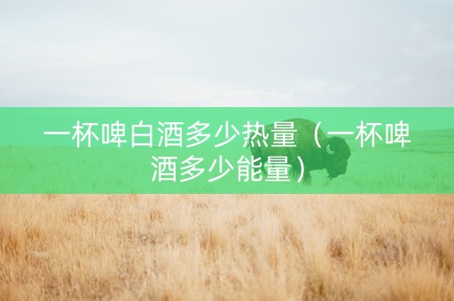 一杯啤白酒多少热量（一杯啤酒多少能量）