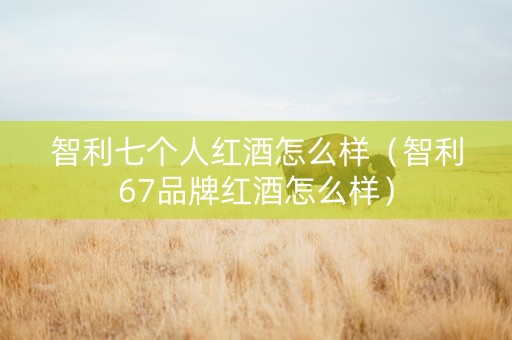 智利七个人红酒怎么样（智利67品牌红酒怎么样）