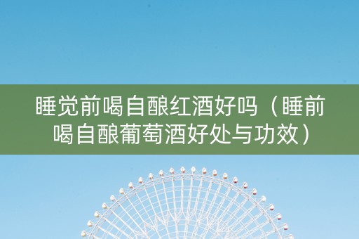 睡觉前喝自酿红酒好吗（睡前喝自酿葡萄酒好处与功效）
