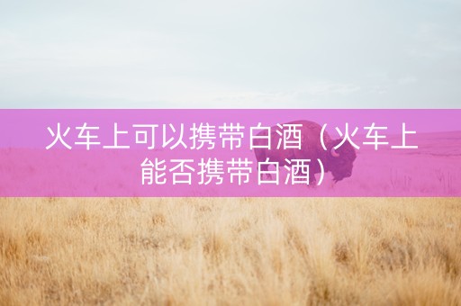 火车上可以携带白酒（火车上能否携带白酒）