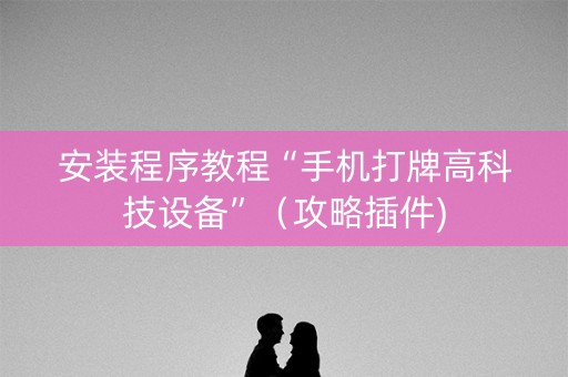 安装程序教程“手机打牌高科技设备”（攻略插件)
