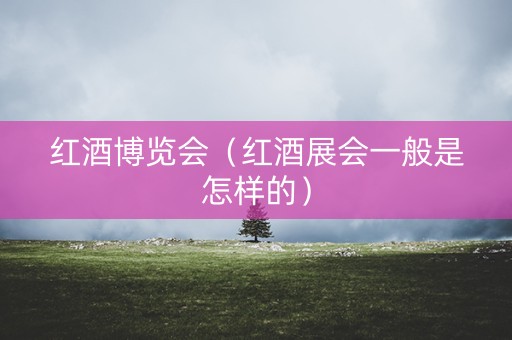 红酒博览会（红酒展会一般是怎样的）