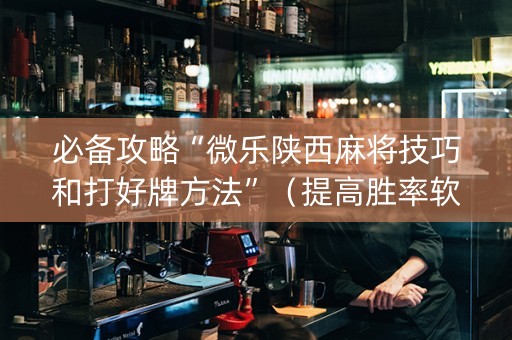 必备攻略“微乐陕西麻将技巧和打好牌方法”（提高胜率软件)