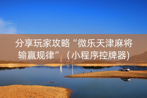 分享玩家攻略“微乐天津麻将输赢规律”（小程序控牌器)