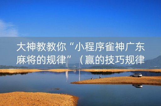 大神教教你“小程序雀神广东麻将的规律”（赢的技巧规律)