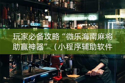 玩家必备攻略“微乐海南麻将助赢神器”（小程序辅助软件)
