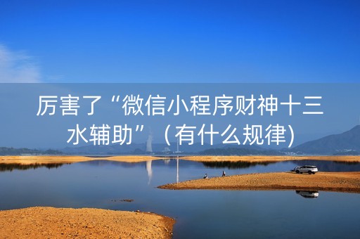 厉害了“微信小程序财神十三水辅助”（有什么规律)