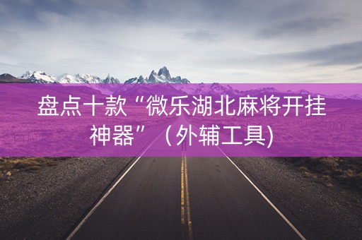 盘点十款“微乐湖北麻将开挂神器”（外辅工具)