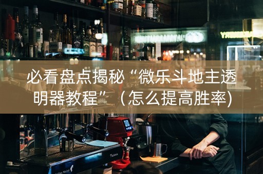 必看盘点揭秘“微乐斗地主透明器教程”（怎么提高胜率)