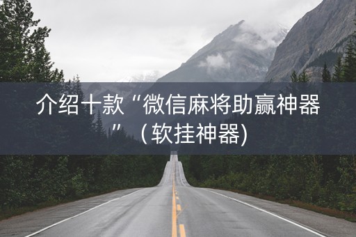 介绍十款“微信麻将助赢神器”（软挂神器)