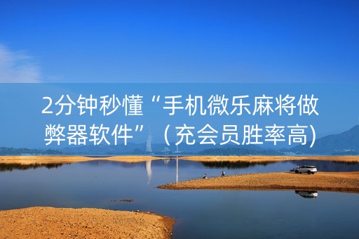 2分钟秒懂“手机微乐麻将做弊器软件”（充会员胜率高)