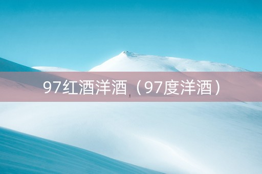 97红酒洋酒（97度洋酒）