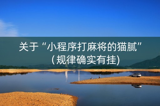 关于“小程序打麻将的猫腻”（规律确实有挂)