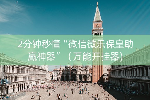 2分钟秒懂“微信微乐保皇助赢神器”（万能开挂器)