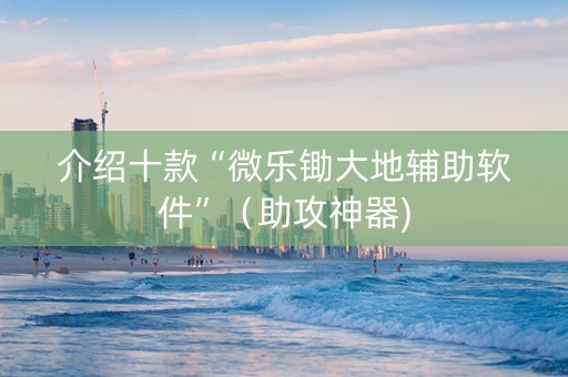 介绍十款“微乐锄大地辅助软件”（助攻神器)