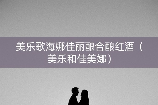 美乐歌海娜佳丽酿合酿红酒（美乐和佳美娜）
