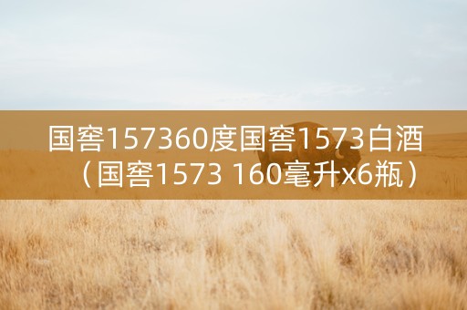 国窖157360度国窖1573白酒（国窖1573 160毫升x6瓶）