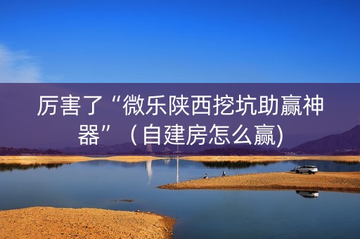 厉害了“微乐陕西挖坑助赢神器”（自建房怎么赢)