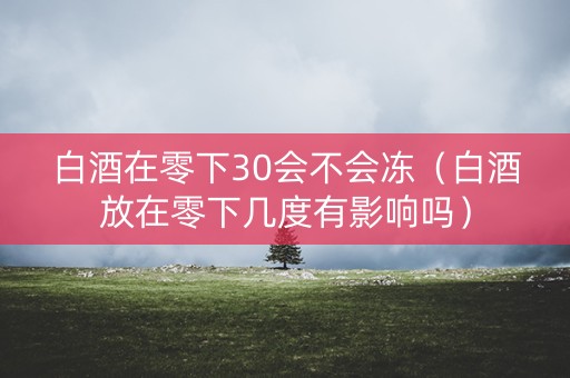 白酒在零下30会不会冻（白酒放在零下几度有影响吗）