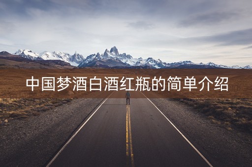 中国梦酒白酒红瓶的简单介绍