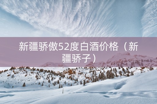 新疆骄傲52度白酒价格（新疆骄子）